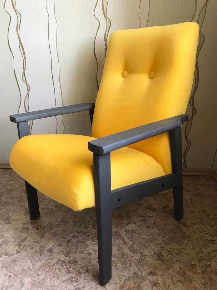 Кресло после ремонта