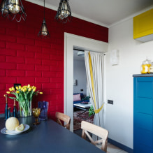 Бордовые обои на стены: виды, дизайн, оттенки, сочетание с другими цветами, шторами, мебелью-5