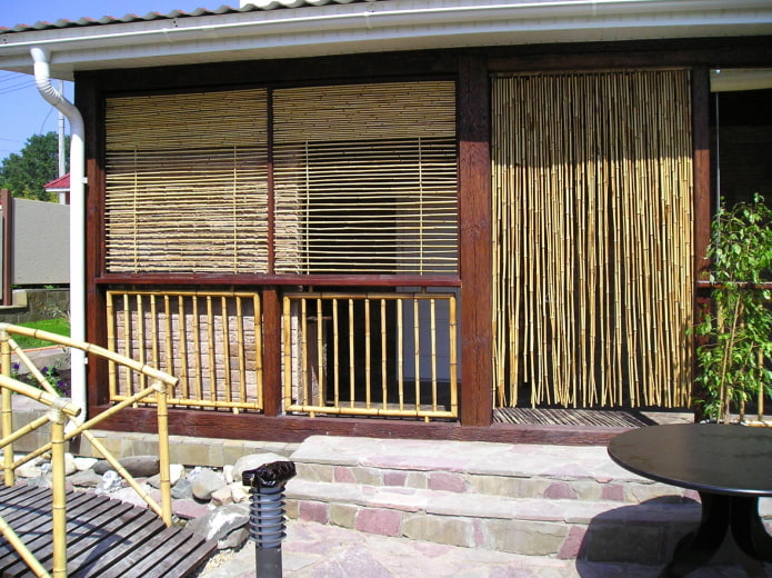 Бамбуковые шторы для беседок