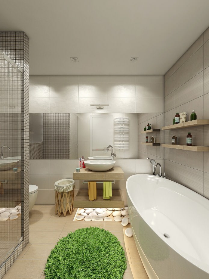 ванная комната в дизайне квартиры 80 кв м.