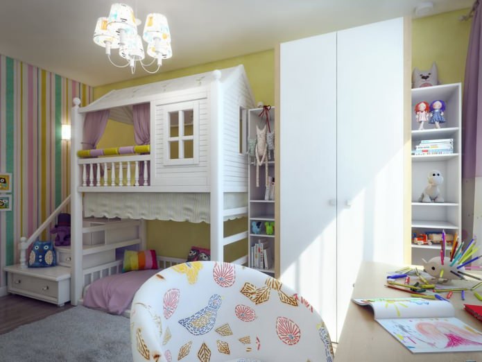 детская комната в дизайне квартиры 80 кв м.