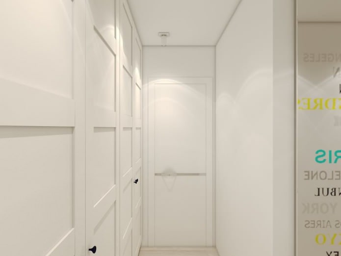 коридор в дизайне квартиры 80 кв м.