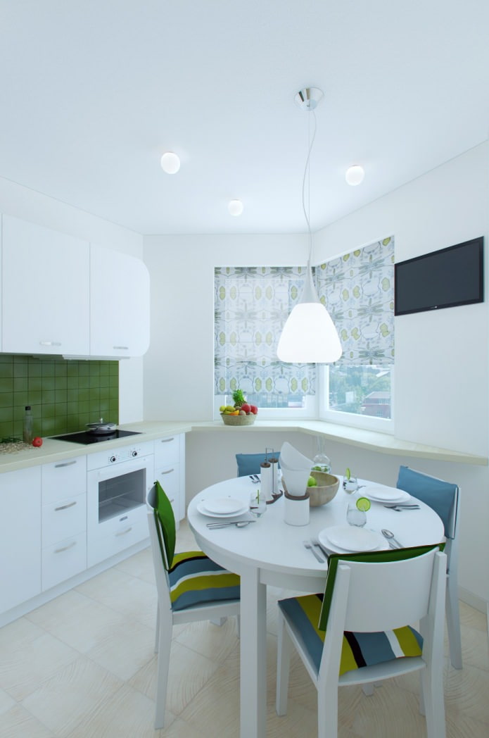 кухня-столовая в дизайне квартиры 55 кв м.