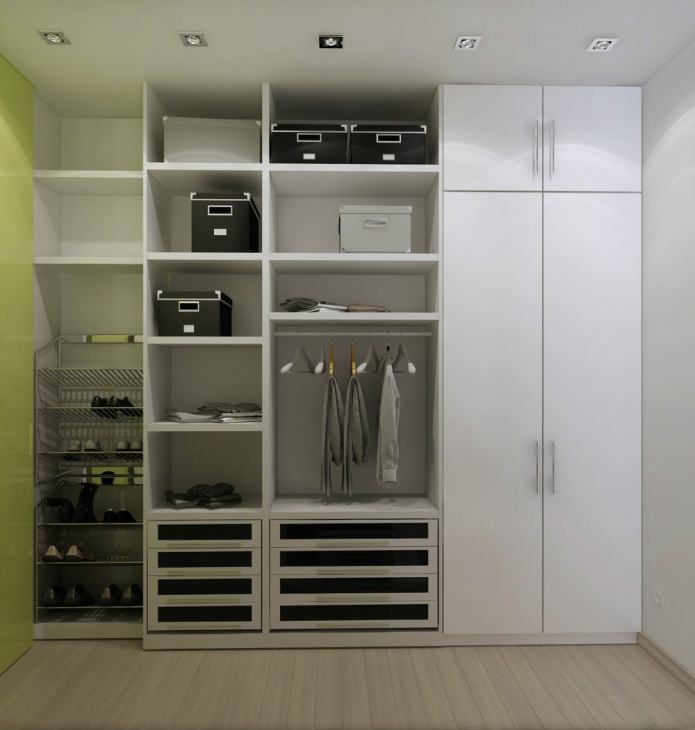 шкаф-купе в дизайне интерьера однокомнатной квартиры 47 кв м.