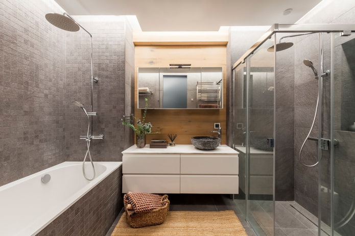 дизайн ванной комнаты в интерьере квартиры 70 кв