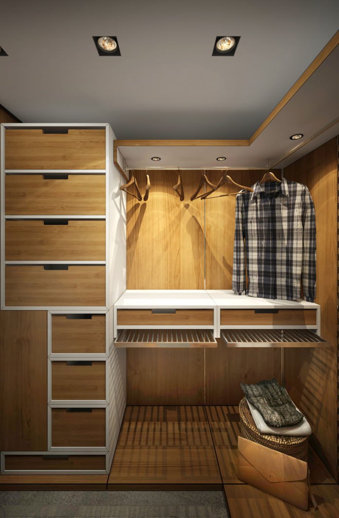 шкаф-купе в дизайне маленькой квартиры 15 кв м.