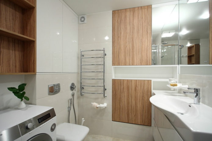 ванная комната в интерьере квартиры-студии