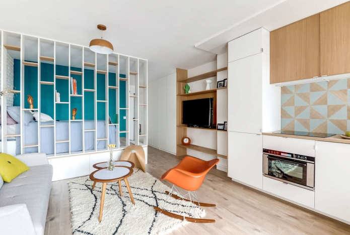 Дизайн квартиры-студии 25 кв м — фото интерьера, проекты, правила обустройства