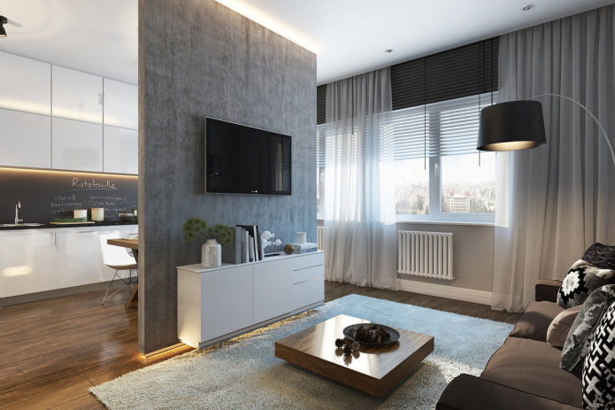Дизайн квартиры-студии 30 кв м — фото интерьера, идеи расстановки мебели, освещения