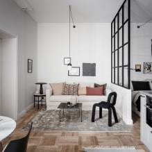 Дизайн квартиры-студии 30 кв м - фото интерьера, идеи расстановки мебели, освещения-6