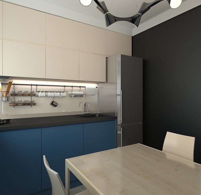 кухня в дизайне маленькой 3х комнатной квартиры