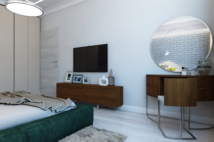 спальня в дизайн-проекте 3-х комнатной квартиры