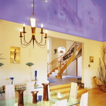 Фиолетовая крыша: дизайн, оттенки, фото для натяжного и натяжного потолка-2