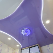 Фиолетовая крыша: дизайн, оттенки, фото для натяжного и натяжного потолка-8