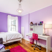 Интерьер в фиолетовых тонах: сочетания, обзор по комнатам, 70 фото-4