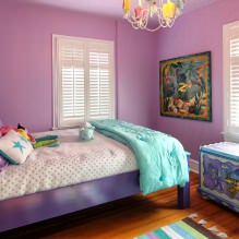 Интерьер в фиолетовых тонах: сочетания, обзор по комнатам, 70 фото-13
