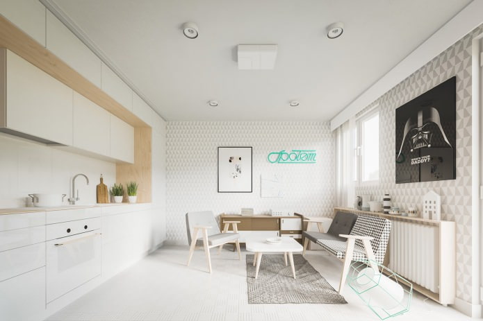 Дизайн маленькой квартиры-студии 20 кв м.