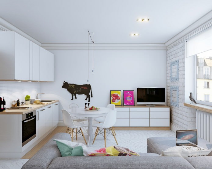 Дизайн интерьера маленькой квартиры 24 кв м.