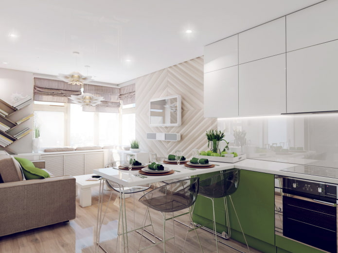 Кухня-гостиная в дизайне квартиры