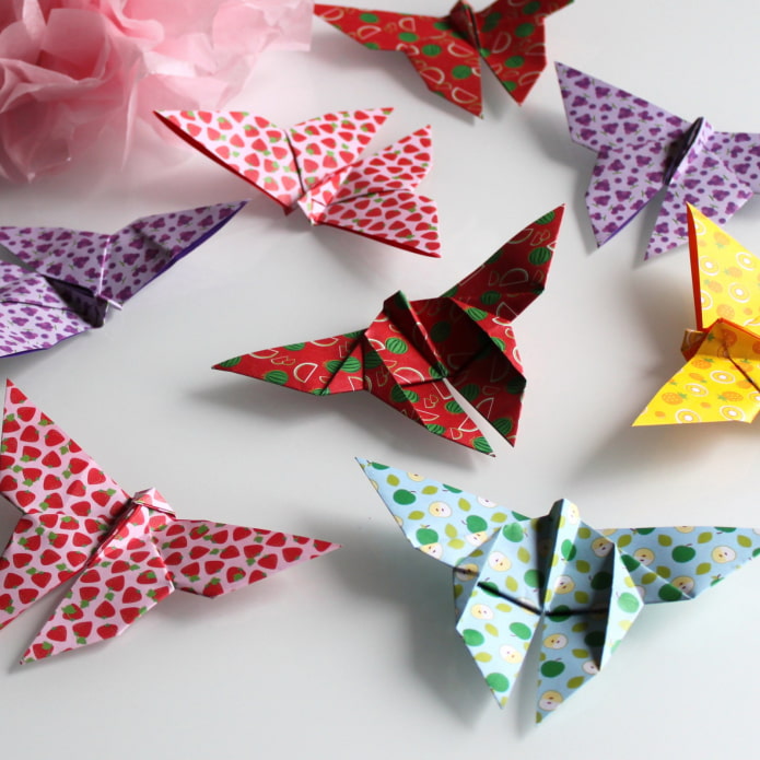 бабочки оригами