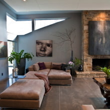 Коричневый диван в интерьере: виды, дизайн, материалы мебели, оттенки, сочетания-4