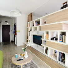 Квартира 40 кв м - современные идеи дизайна, зонирование, фото в интерьере-8