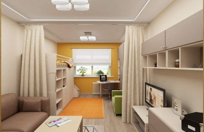 дизайн детской в ​​интерьере квартиры 40 квадратов