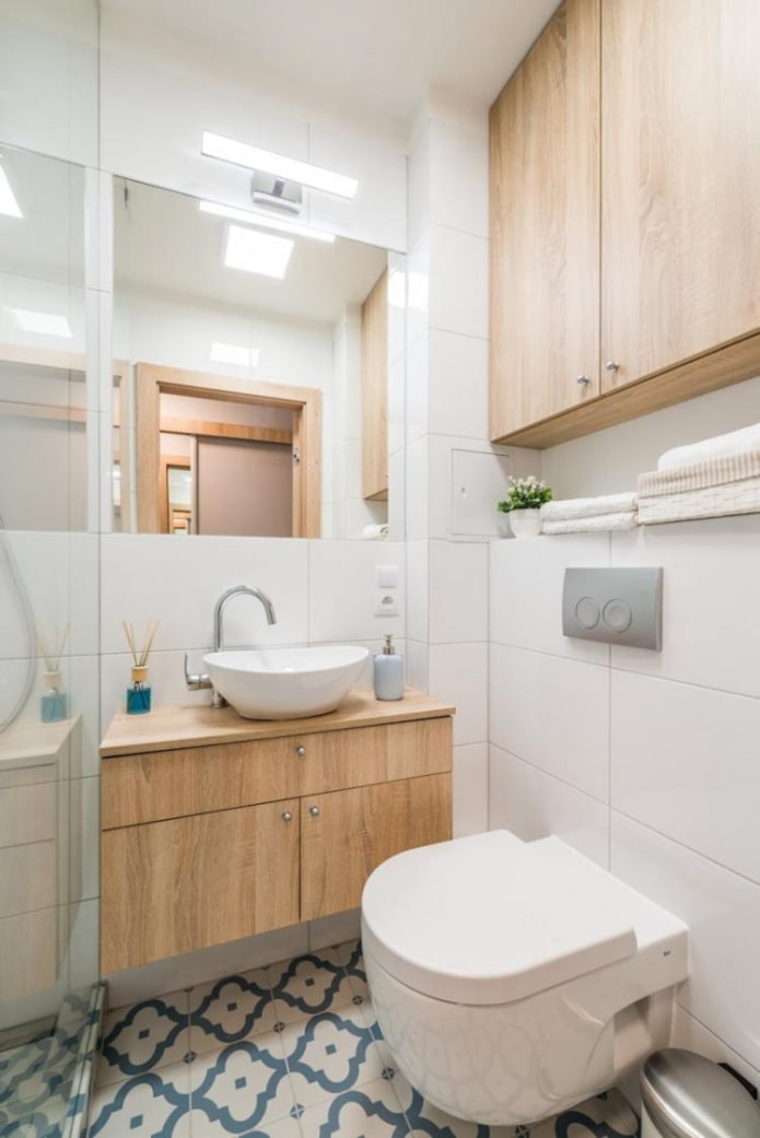 дизайн ванной комнаты в интерьере квартиры 40 квадратов