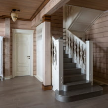 Лестница на второй этаж частного дома: виды, формы, материалы, отделка, цвет, стили-3