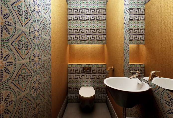марокканская мозаичная плитка в ванной комнате