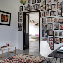 Оформление стен фотографиями: дизайн, расположение, тематика, фото в интерьере комнаты-6
