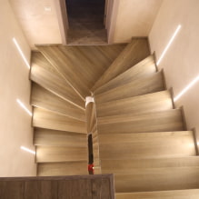 Освещение лестницы в доме: реальные фото и примеры освещения-5