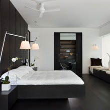 Черный пол: выбор материала, дизайн, сочетание с потолком и стенами-6