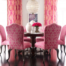 Интерьер розовой комнаты: сочетание, выбор стиля, отделки, мебели, штор и декора-6