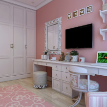 Интерьер розовой комнаты: сочетание, выбор стиля, отделки, мебели, штор и декора-3