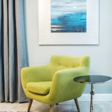 Салатовый цвет в интерьере: сочетания, выбор стиля, отделки и мебели (65 фото) -0