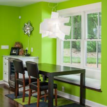 Салатовый цвет в интерьере: сочетания, выбор стиля, отделки и мебели (65 фото)-2