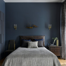 Синий в интерьере: сочетания, варианты стиля, отделка, мебель, шторы и декор - 4
