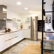 Сочетание плитки и ламината на полу: идеи дизайна прихожей и кухни-0