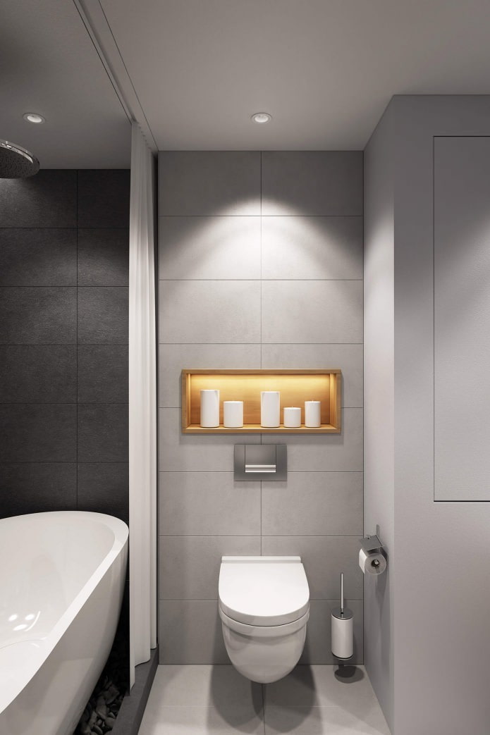 современный дизайн ванной комнаты 4,7 кв.м.