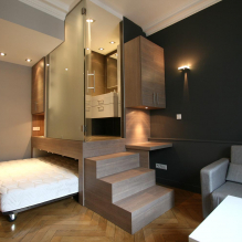 Спальня и гостиная в одной комнате: зонирование и примеры дизайна-1