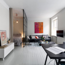 Спальня и гостиная в одной комнате: зонирование и примеры дизайна 5