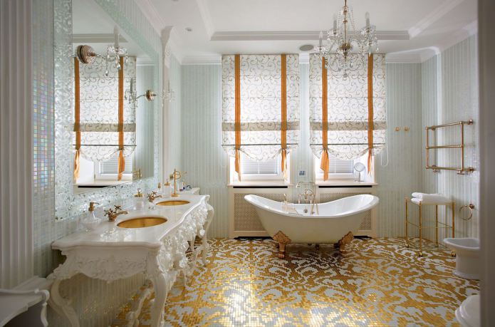 ванная комната в стиле барокко