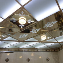 Зеркальные потолки в интерьере — дизайнерские идеи натяжных и подвесных конструкций-4