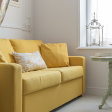 Желтый диван в интерьере: виды, формы, материалы мебели, дизайн, оттенки, сочетания-2