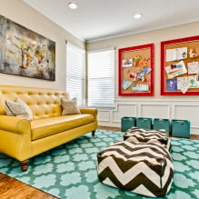 Желтый диван в интерьере: виды, формы, материалы мебели, дизайн, оттенки, сочетания-0